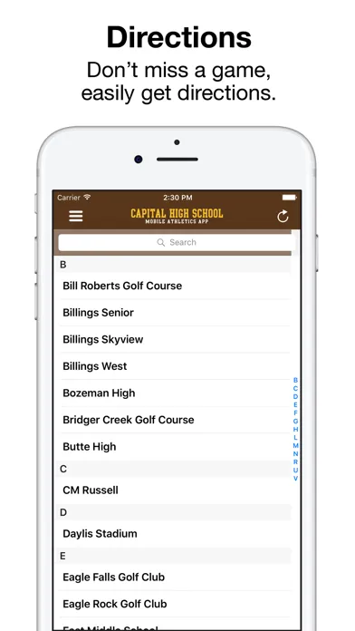 ภาพหน้าจอของ CHS Bruin Mobile