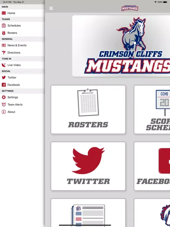 Capturas de pantalla de Crimson Cliffs Mustangs iPad 