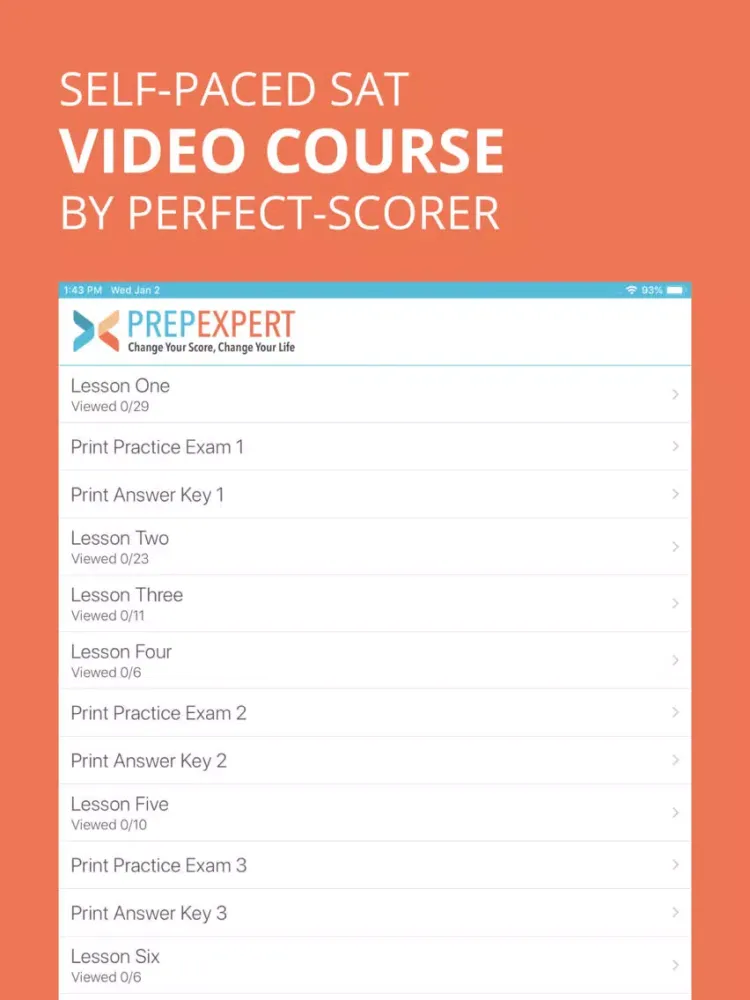 SAT Prep Course: Prep Expert iPad  स्क्रीनशॉट