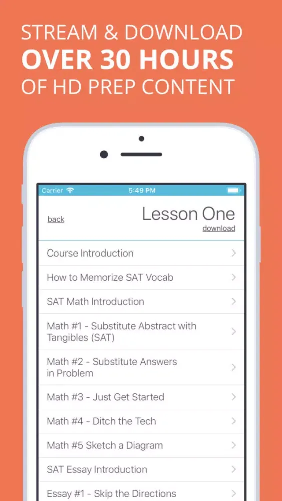 SAT Prep Course: Prep Expert स्क्रीनशॉट
