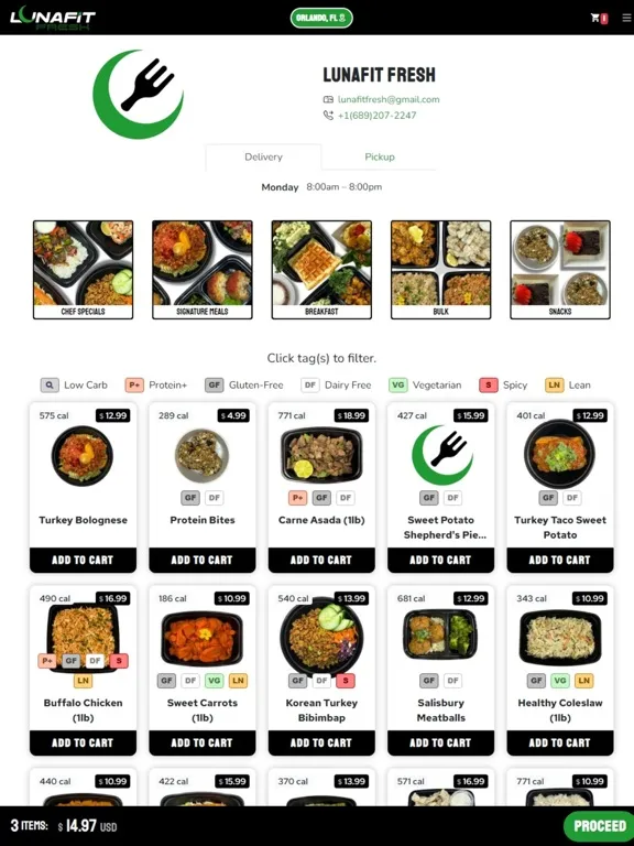 LunaFit Fresh iPad  Screenshots