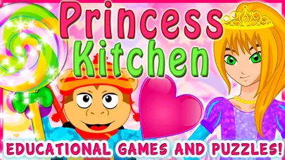 Valentine's Princess Candy Kitchen -  Educational Games for kids & Toddlers to teach Counting Numbers, Colors, Alphabet and Shapes! স্ক্রিনশট