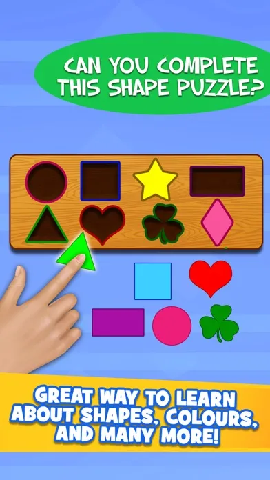 Ảnh chụp màn hình của Kids ABC Shapes Toddler Learning Games Free