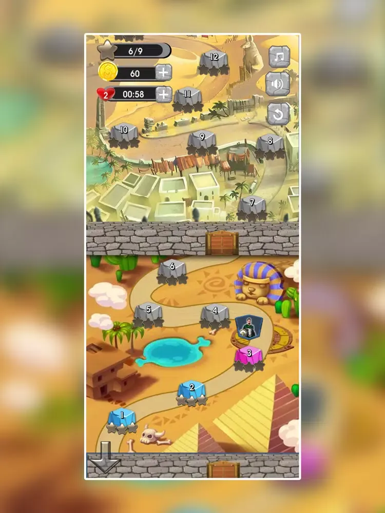Capturas de tela do Empires of Match 3 World iPad 