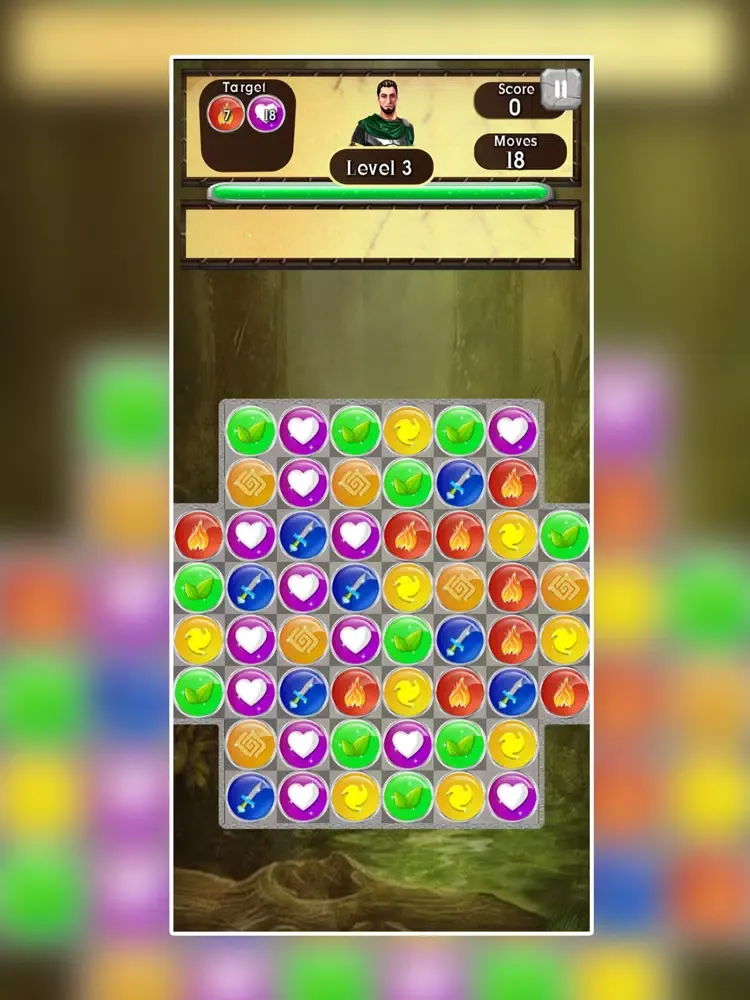 Capturas de tela do Empires of Match 3 World iPad 