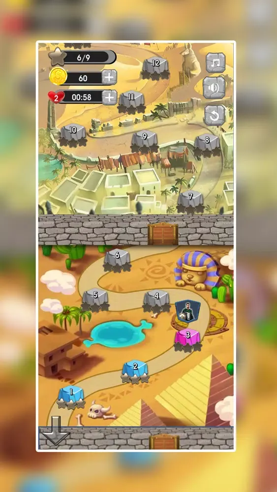 Capturas de tela do Empires of Match 3 World