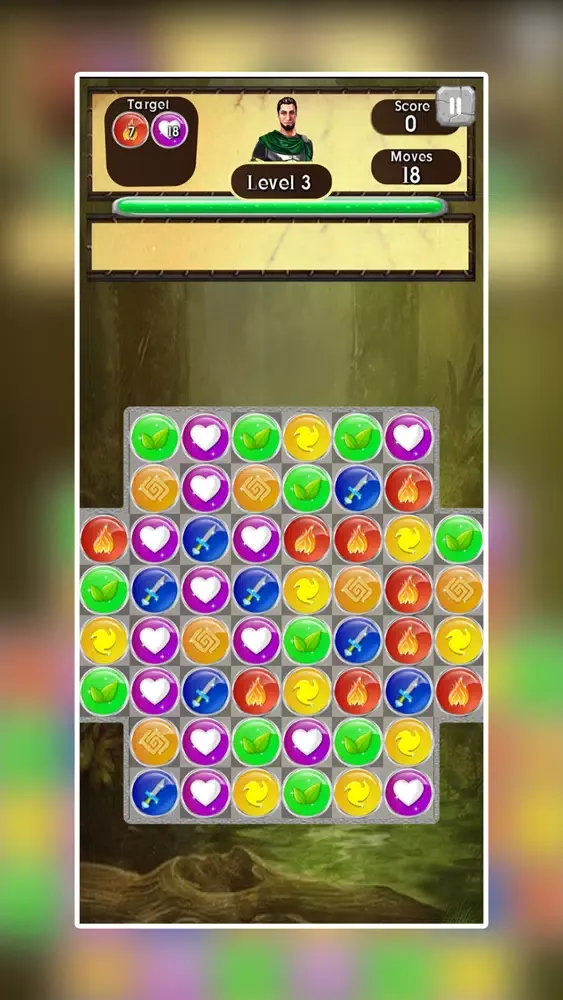 Capturas de tela do Empires of Match 3 World