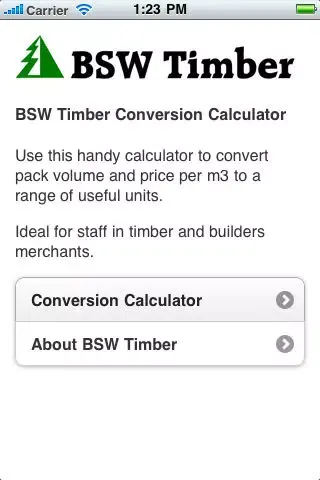 BSW Timber Calculator Ekran Görüntüleri