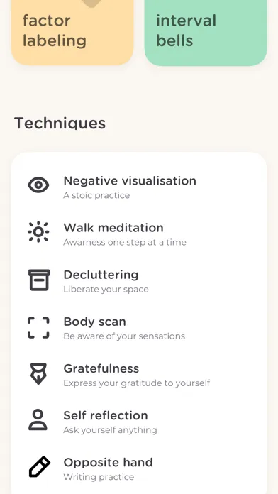 present - mindfulness journal Screenshots