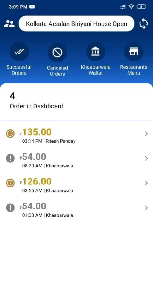 Khaabarwala Restaurant Partner Screenshots