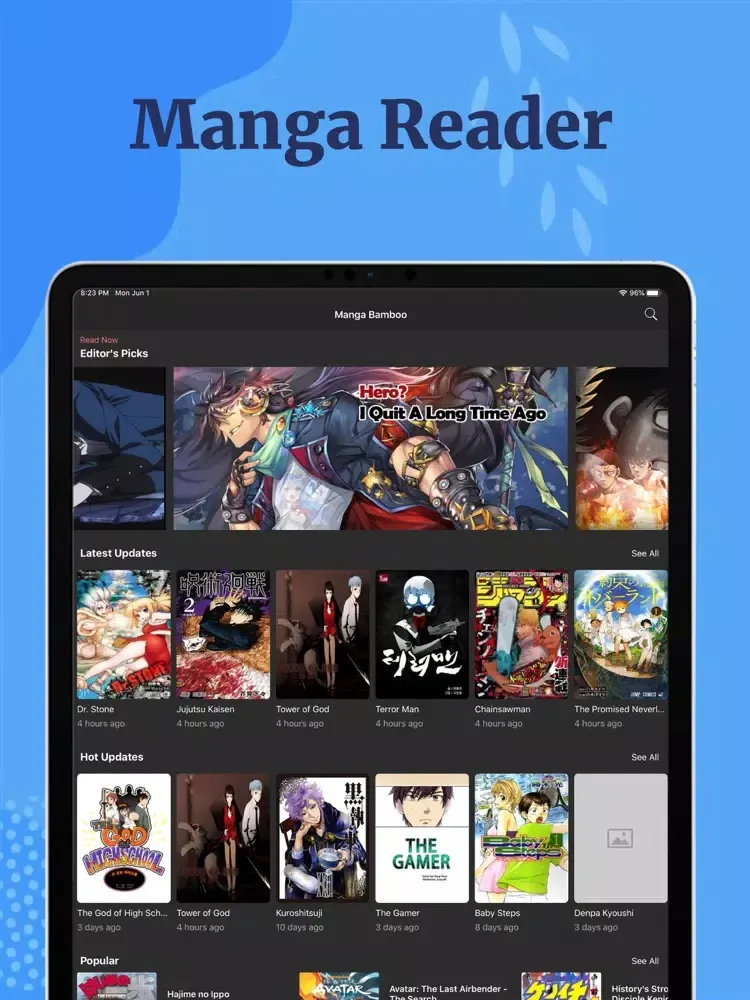 ภาพหน้าจอของ Manga Reader - Top Manga World iPad 