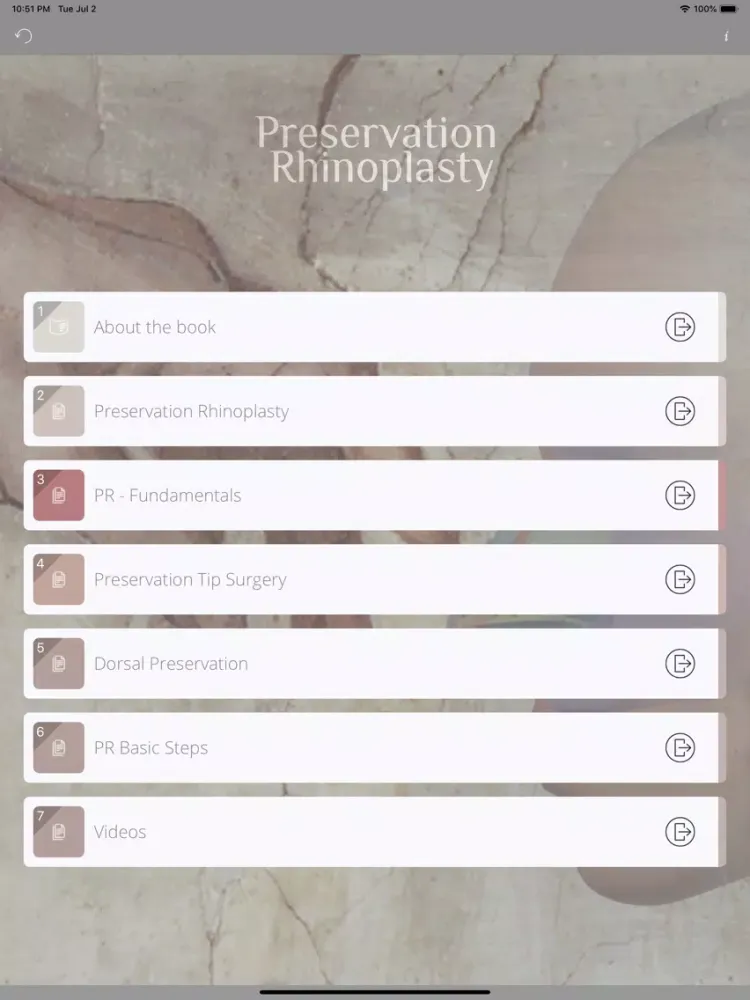 صور Preservation Rhinoplasty iPad 