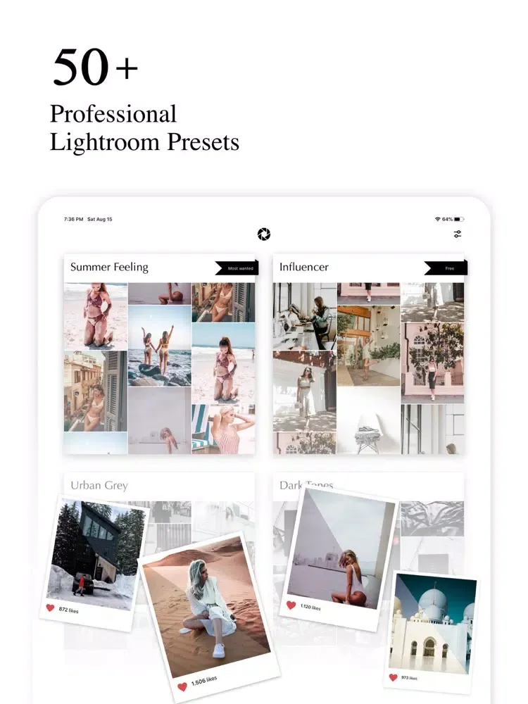 Preseto - Lightroom Presets iPad  سکرین شاٹس