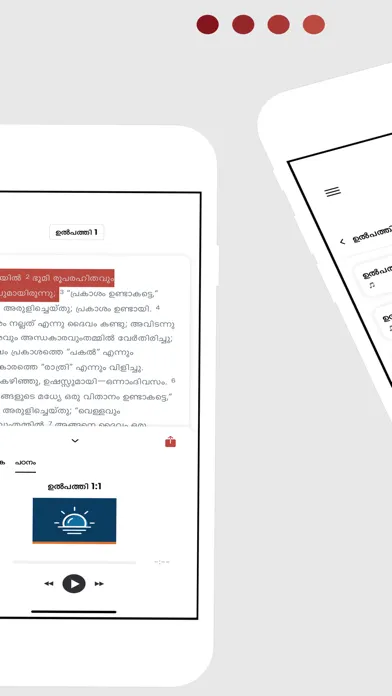 Zrzuty ekranu Malayalam Bible App