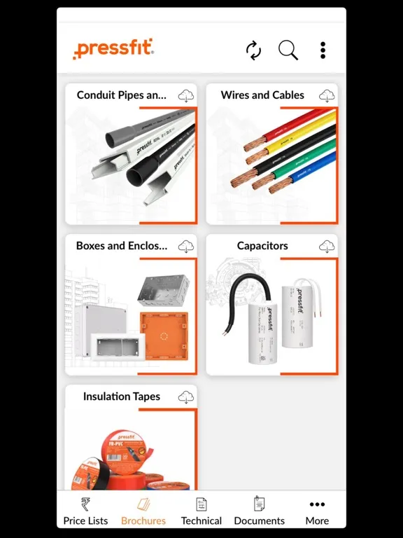 Pressfit Catalogs iPad  स्क्रीनशॉट