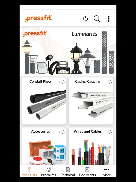 Pressfit Catalogs iPad  स्क्रीनशॉट