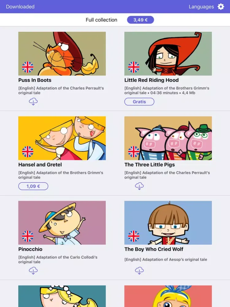 Ảnh chụp màn hình của Audio Stories Itbook iPad 