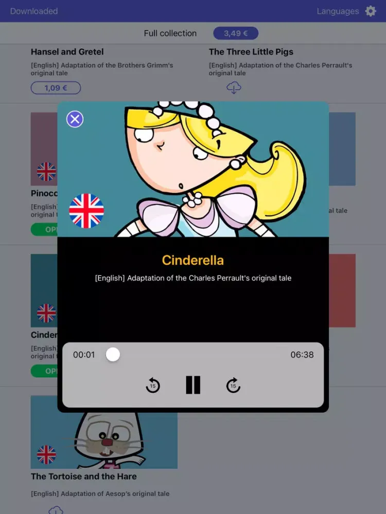 Ảnh chụp màn hình của Audio Stories Itbook iPad 