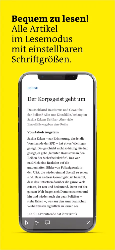 der Freitag EPaper Screenshots