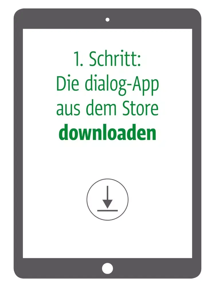 ภาพหน้าจอของ dialog AOK Niedersachsen iPad 