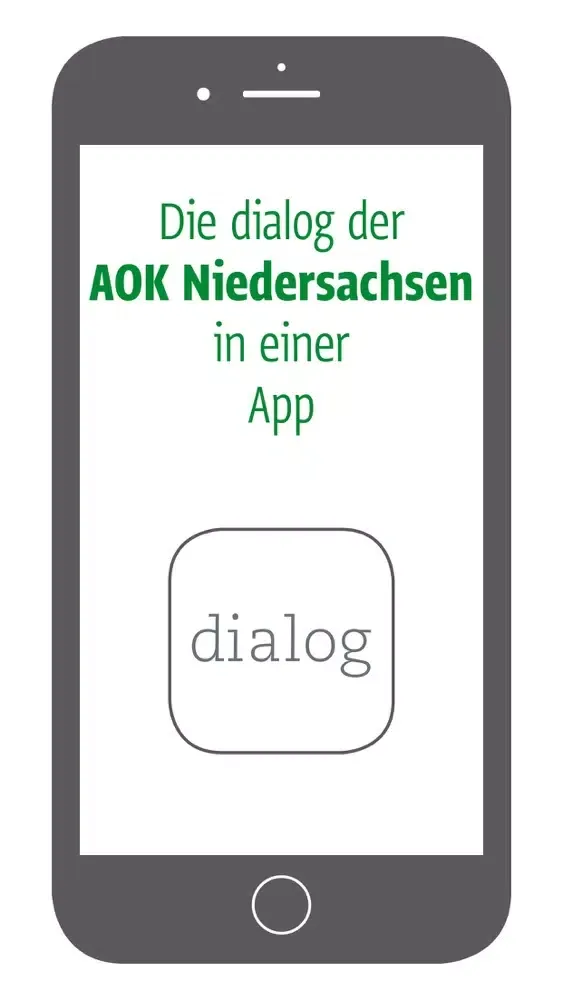 ภาพหน้าจอของ dialog AOK Niedersachsen