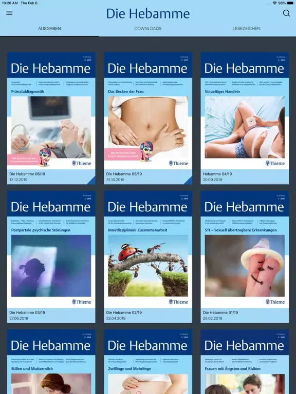 Hebamme iPad 應用截圖