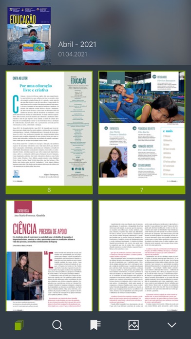 Zrzuty ekranu Revista Educação.