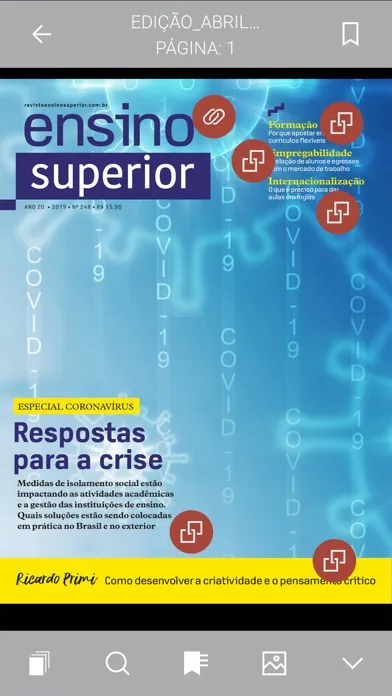 Zrzuty ekranu Revista Ensino Superior