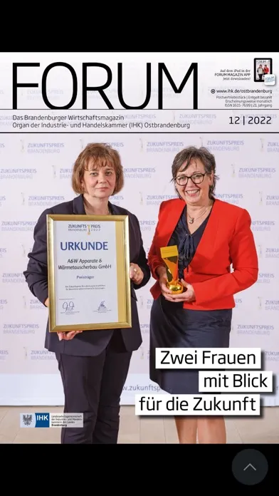 Capturas de tela do Forum IHK-Magazin
