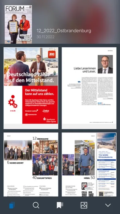 Capturas de tela do Forum IHK-Magazin