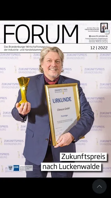 Capturas de tela do Forum IHK-Magazin