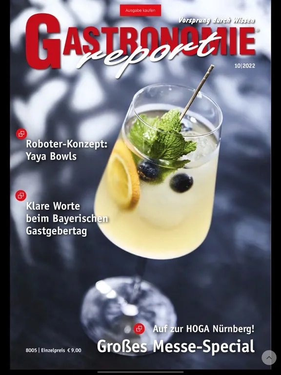 Скриншоты Gastronomie-Report iPad 