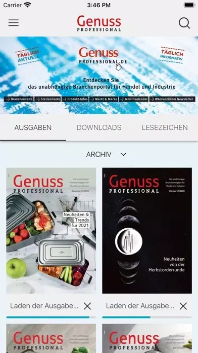 Captures d'écran de Genuss Professional