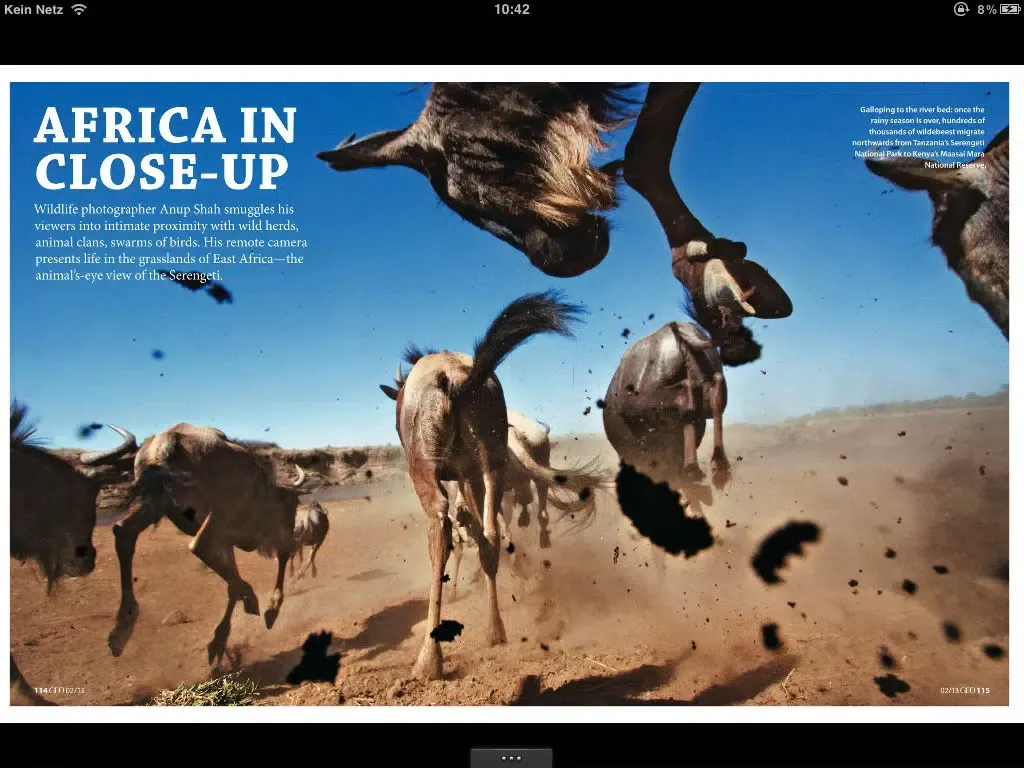 Tangkapan skrin GEO eMagazine iPad 