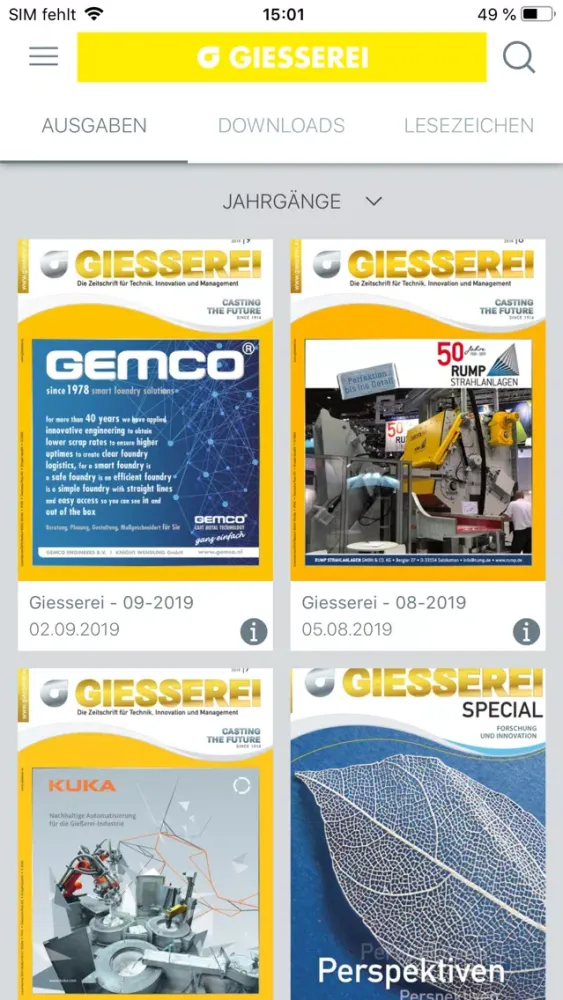 GIESSEREI App স্ক্রিনশট