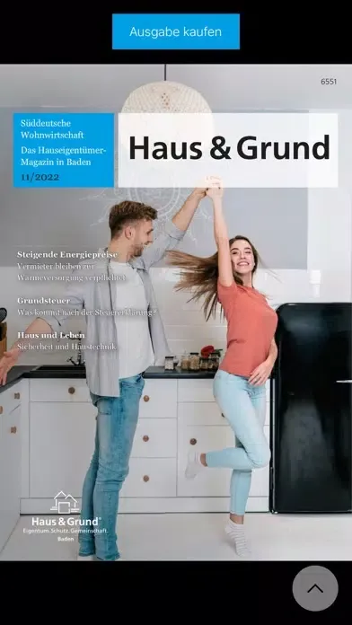 Tangkapan layar Haus & Grund Baden Magazin