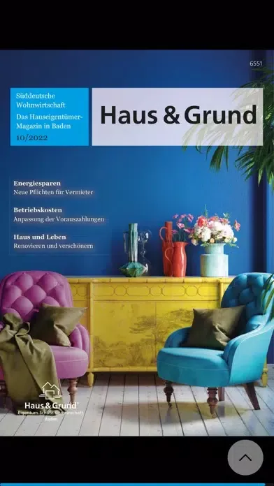Tangkapan layar Haus & Grund Baden Magazin