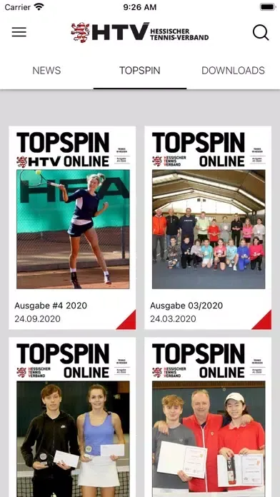 Screenshot di HTV-App
