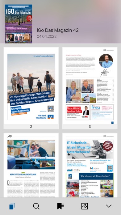 Tangkapan skrin iGO Das Magazin
