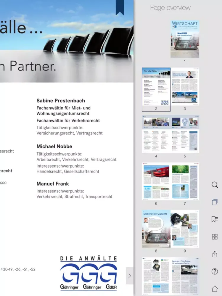 IHK Karlsruhe IHK-Magazin iPad 應用截圖