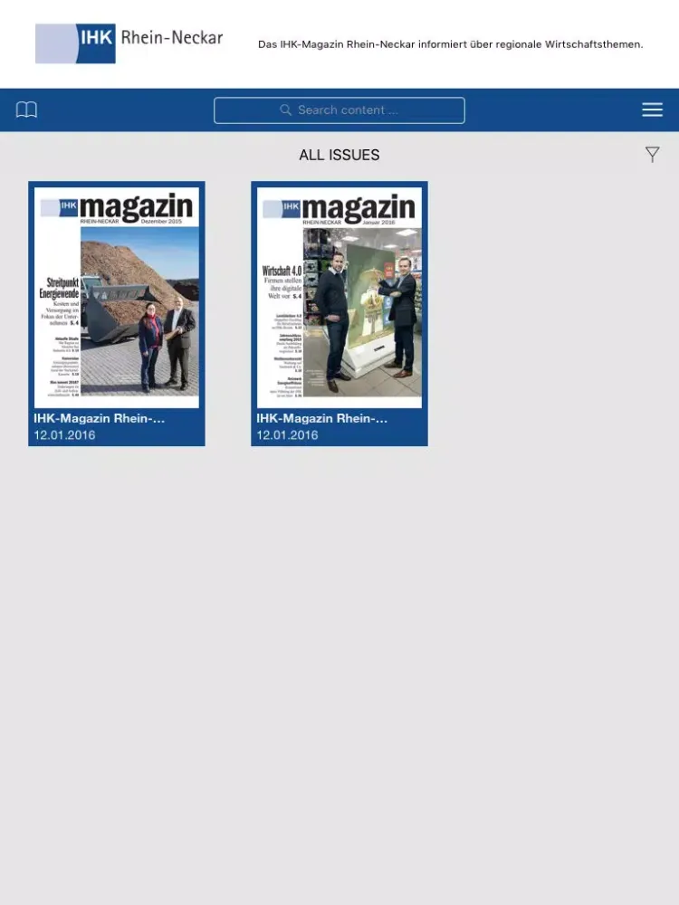 IHK-Magazin der IHK Rhein-Neckar iPad  স্ক্রিনশট