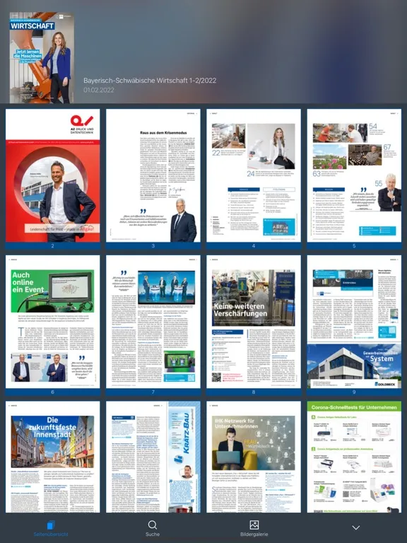 Capturas de tela do BSW Magazin der IHK Schwaben iPad 