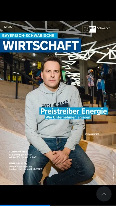 Capturas de tela do BSW Magazin der IHK Schwaben