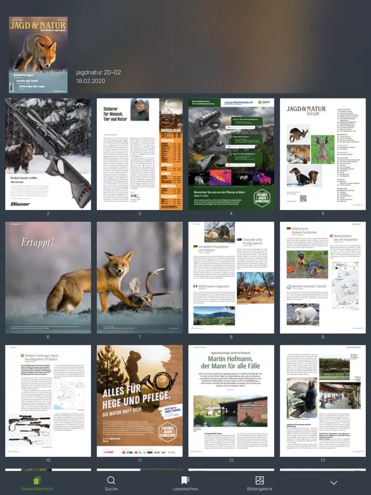 Capturas de tela do Jagd&Natur ePaper iPad 