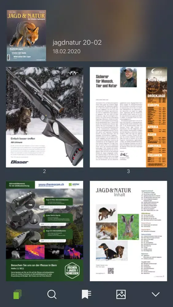 Capturas de tela do Jagd&Natur ePaper