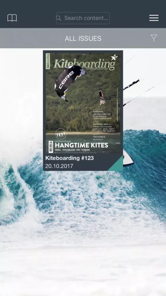 Capturas de tela do Kiteboarding Magazin