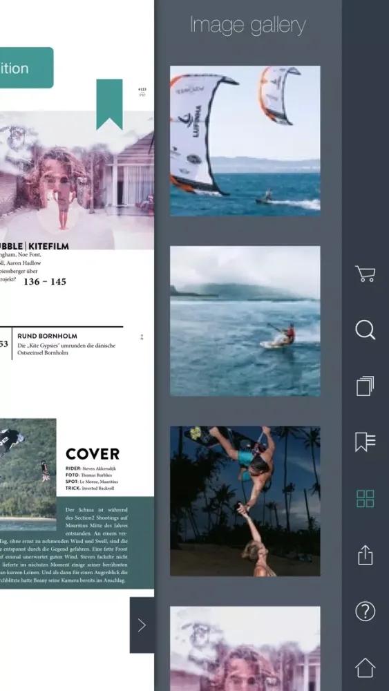 Capturas de tela do Kiteboarding Magazin