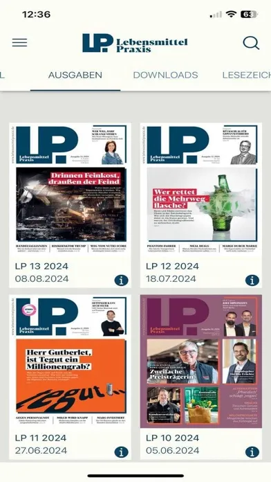 LEBENSMITTEL PRAXIS E-Paper 스크린샷