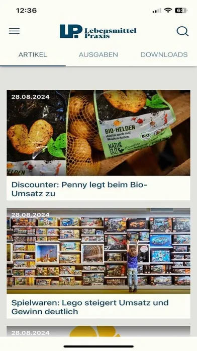 LEBENSMITTEL PRAXIS E-Paper 스크린샷