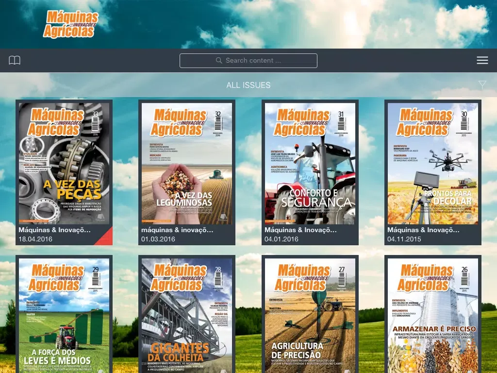 Tangkapan layar Máquinas & Inovações Agrícolas iPad 